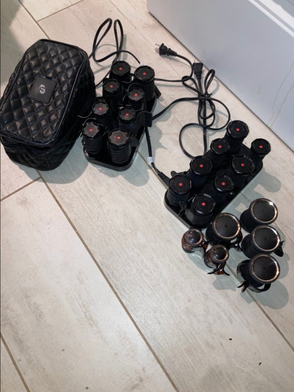 T3 Volumizing Hot Rollers Curlers two sets plus extras